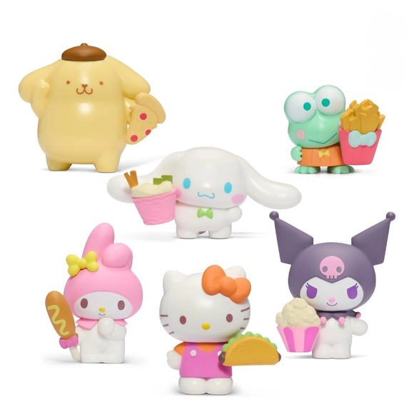 HELLO KITTY & FRIENDS 6 Mini Figures Playset 12 PC 2 in Collectible Kawaii 6+ yr - Picture 2 of 11
